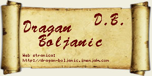 Dragan Boljanić vizit kartica